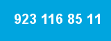 923 116 85 11 923 116 85 11